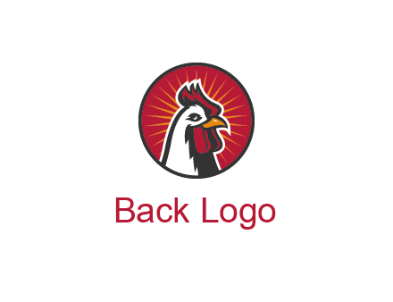 rooster bust logo