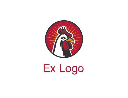 rooster bust logo