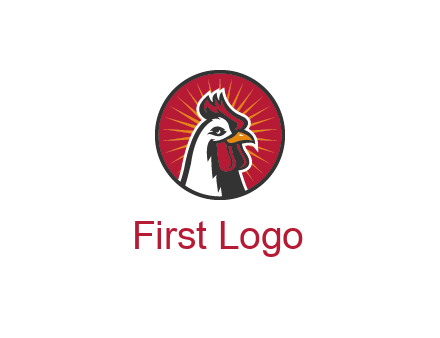 rooster bust logo