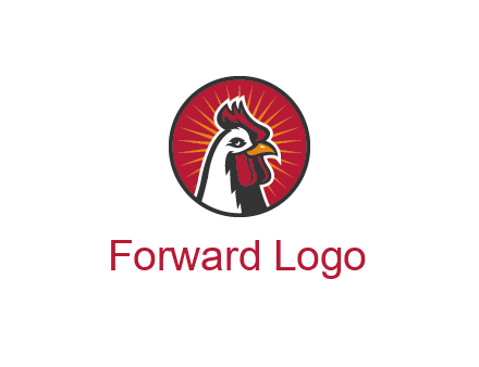 rooster bust logo
