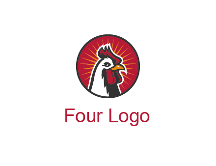 rooster bust logo
