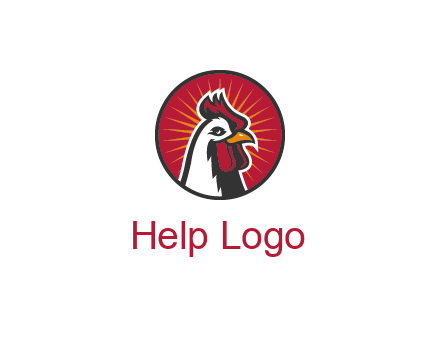 rooster bust logo