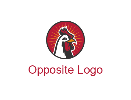 rooster bust logo