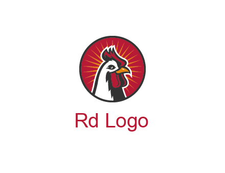 rooster bust logo