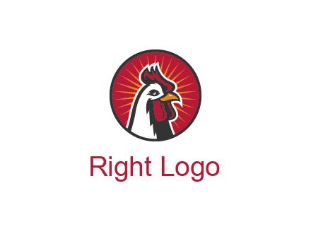 rooster bust logo