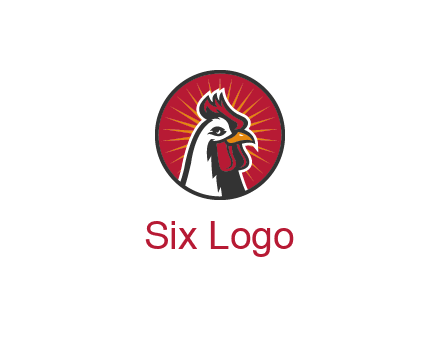 rooster bust logo