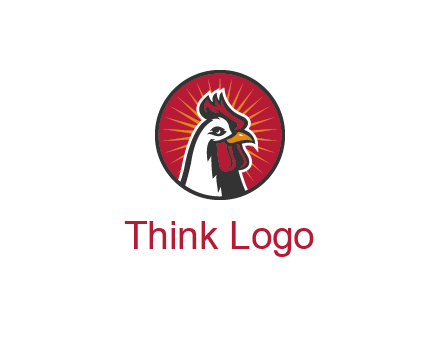 rooster bust logo