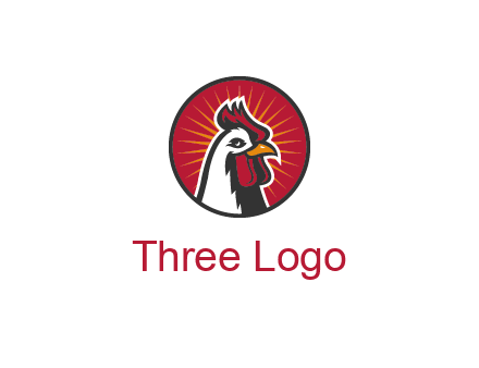 rooster bust logo