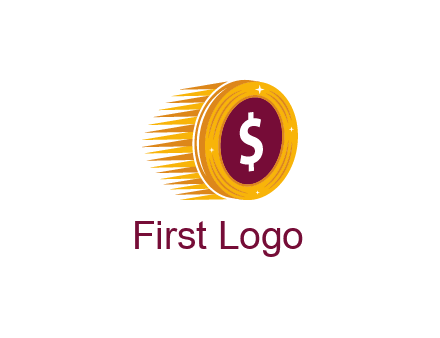 free dollar coin logo maker