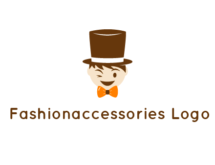 winking character with bow tie and top hat