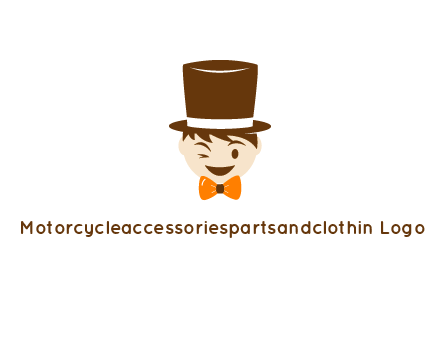 winking character with bow tie and top hat