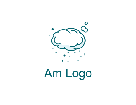 cloud with rain or stars
