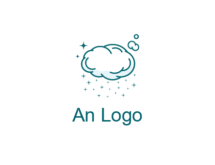 cloud with rain or stars
