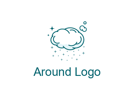 cloud with rain or stars