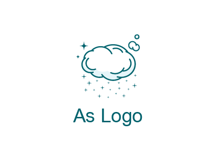 cloud with rain or stars