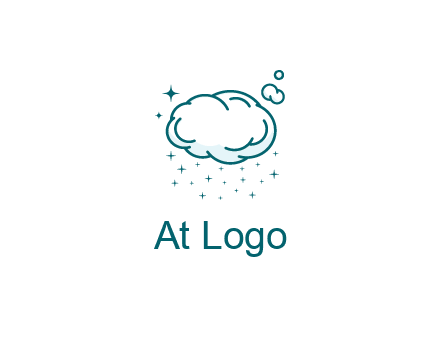 cloud with rain or stars