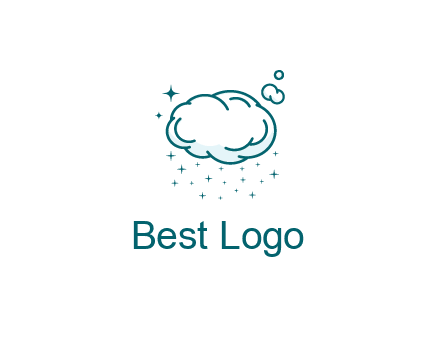 cloud with rain or stars