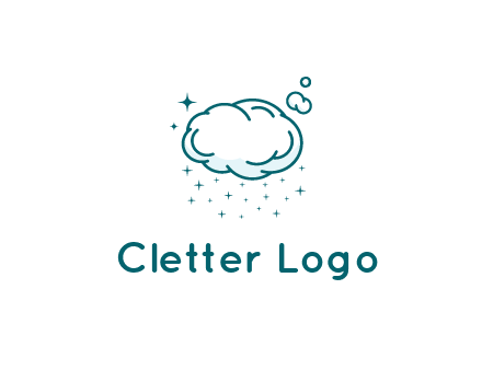 cloud with rain or stars