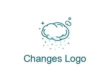 cloud with rain or stars