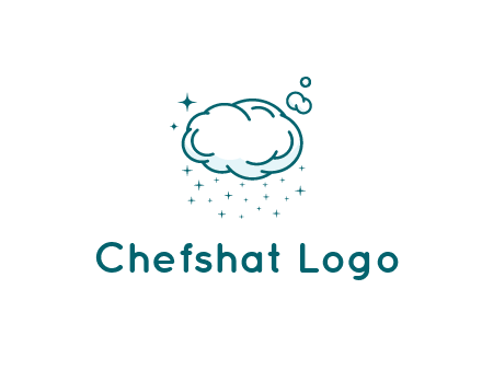 cloud with rain or stars