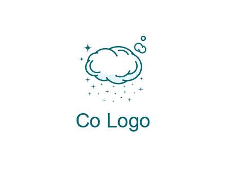 cloud with rain or stars