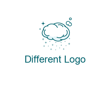 cloud with rain or stars