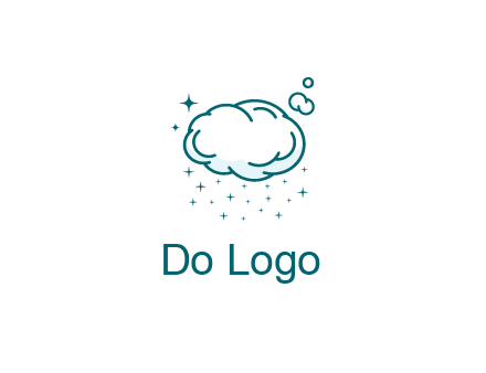 cloud with rain or stars