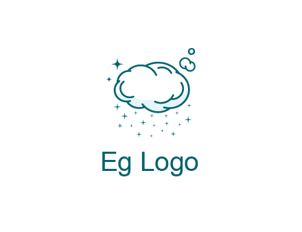 cloud with rain or stars