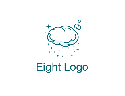 cloud with rain or stars