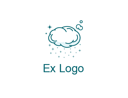 cloud with rain or stars