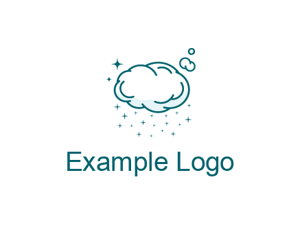 cloud with rain or stars
