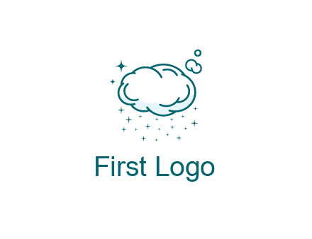 cloud with rain or stars