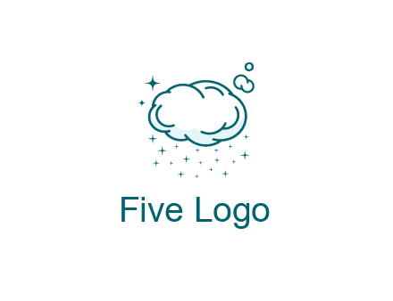 cloud with rain or stars