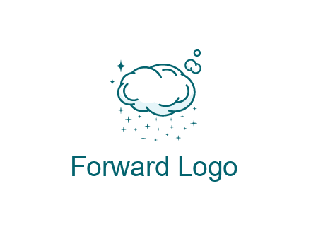 cloud with rain or stars