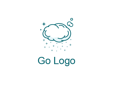 cloud with rain or stars