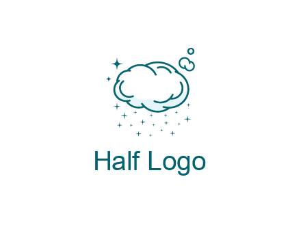 cloud with rain or stars