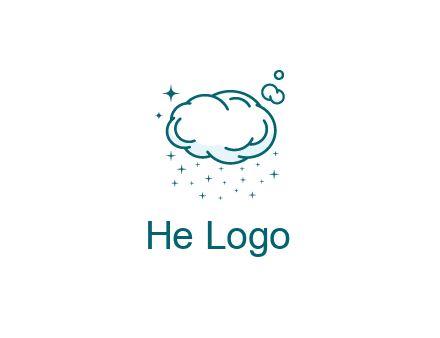 cloud with rain or stars