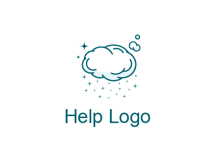 cloud with rain or stars