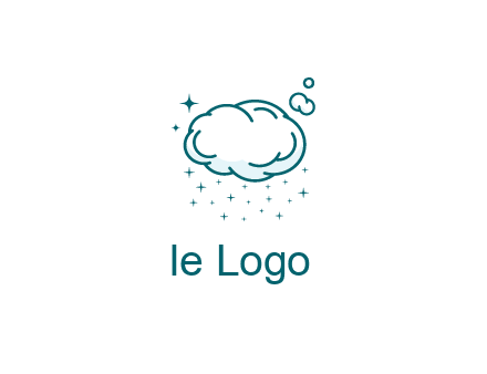 cloud with rain or stars