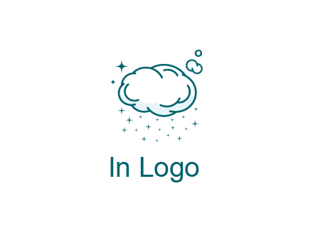 cloud with rain or stars