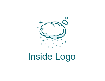 cloud with rain or stars
