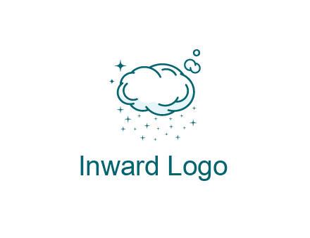 cloud with rain or stars