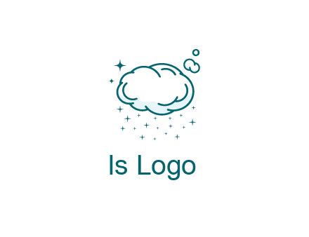 cloud with rain or stars