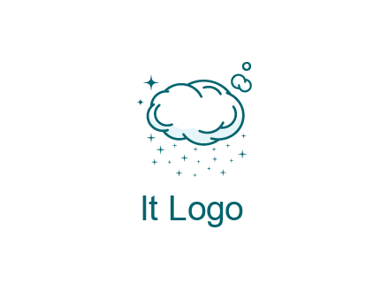 cloud with rain or stars