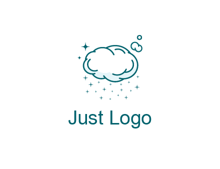 cloud with rain or stars