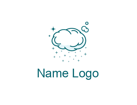 cloud with rain or stars