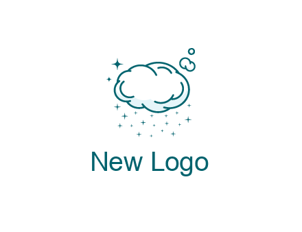 cloud with rain or stars