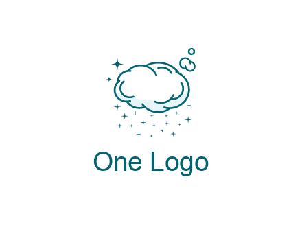 cloud with rain or stars