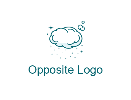 cloud with rain or stars