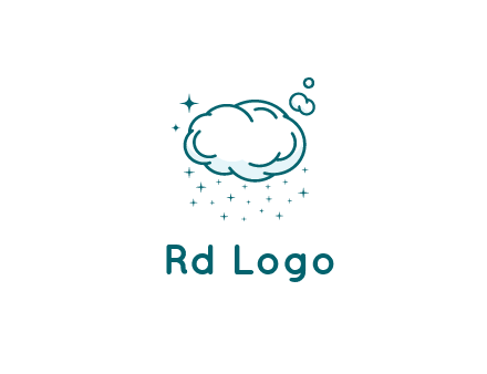 cloud with rain or stars
